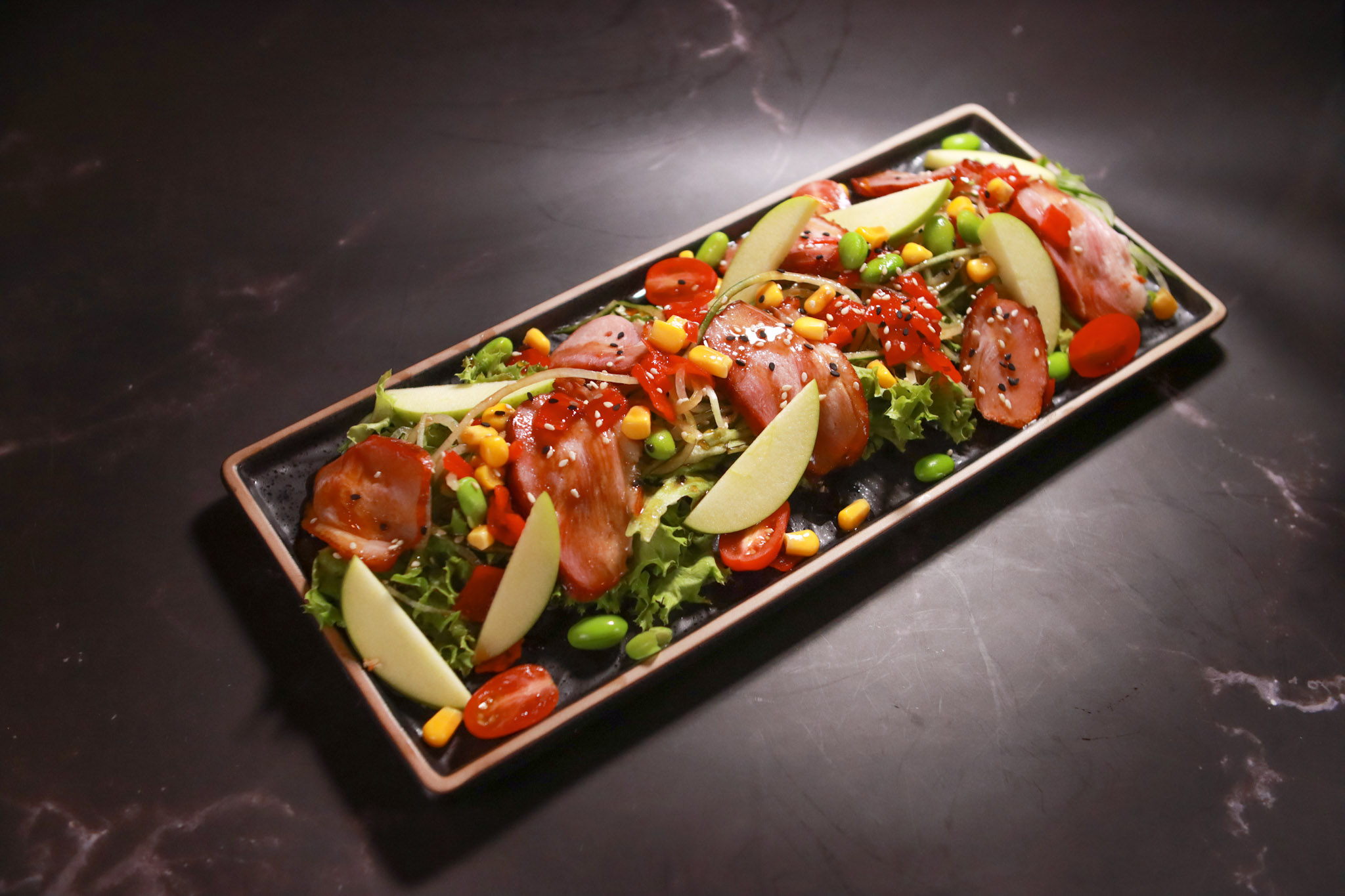 Apple Smoked Duck Salad